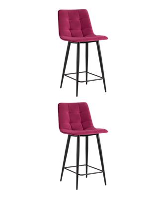 Комплект Stool Group Стул полубарный Джанго велюр винный 2 шт. арт. УТ000042478
