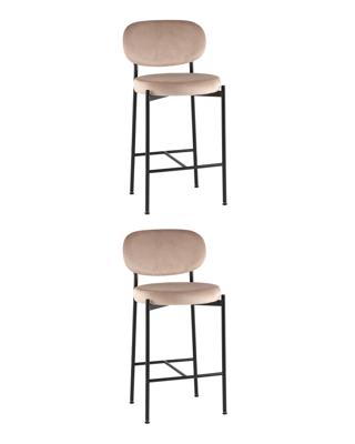 Комплект Stool Group Стул полубарный Бриф VD велюр бежевый 2 шт. арт. УТ000042507