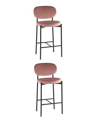 Комплект Stool Group Стул полубарный Бриф VD велюр пыльно-розовый 2 шт. арт. УТ000042509