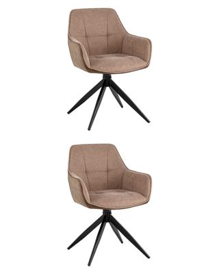 Комплект Stool Group Стул обеденный Alba коричневый спинка иск.кожа 2 шт. арт. УТ000040971