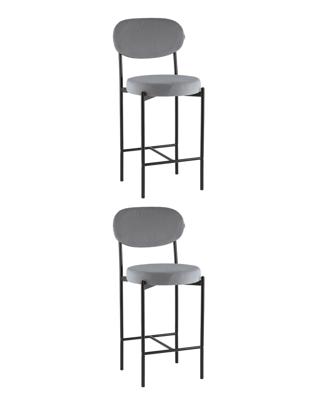 Комплект Stool Group Стул Бриф Original N полубарный велюр серый 2 шт. арт. УТ000043031