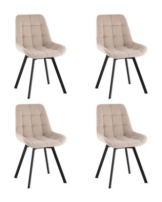 Комплект Stool Group Стул Флекс Original вращающийся велюр серо-бежевый 4 шт. арт. УТ000042867