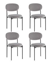 Комплект Stool Group Стул Бриф DD велюр серый 4 шт. арт. УТ000041541