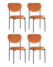 Комплект Stool Group Стул обеденный Барбара велюр терракотовый 4 шт. арт. УТ000041215