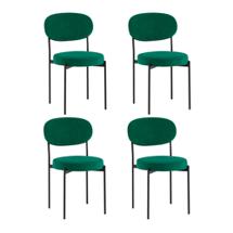 Комплект Stool Group Стул Бриф DD велюр зелёный 4 шт. арт. УТ000041539