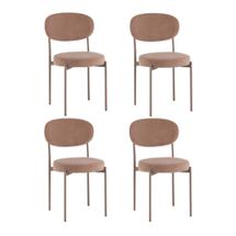 Комплект Stool Group Стул Бриф DD велюр капучино каркас капучино муар 4 шт. арт. УТ000041537