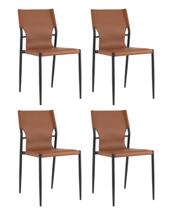 Комплект Stool Group Стул обеденный West коричневый 4 шт. арт. УТ000041158