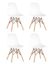 Комплект Stool Group Стул Eames Style DSW белый x4 (разборный каркас) арт. УТ000036422