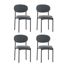 Комплект Stool Group Стул Бриф DD букле темно-серый 4 шт. арт. УТ000041546