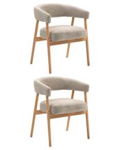 Комплект Stool Group Стул обеденный Zubo с деревянными ножками бежевый 2 шт. арт. УТ000042036