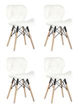 Комплект Stool Group Стул Бон экокожа белый 4 шт. арт. УТ000035731