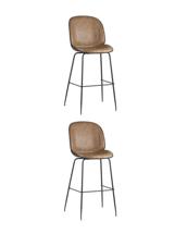 Комплект Stool Group Стул барный Beetle PU со спинкой бежевый 2 шт арт. УТ000038315