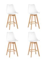 Комплект Stool Group Стул барный FRANKFURT белый 4 шт арт. УТ000038332