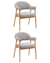 Комплект Stool Group Стул обеденный Tavu с деревянными ножками серый 2 шт. арт. УТ000042033