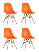 Комплект Stool Group Стул Eames DSW оранжевый x4 арт. УТ000005349