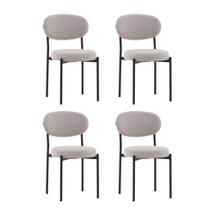 Комплект Stool Group Стул Бриф DD букле светло-серый 4 шт. арт. УТ000041545