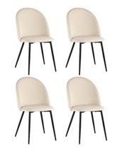 Комплект Stool Group Стул Lilly велюр бежевый 4 шт. арт. УТ000040712