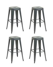 Комплект Stool Group Стул барный TOLIX серебристый матовый KD 4 шт. арт. УТ000042400