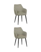 Комплект Stool Group Стул обеденный Katys оливково-бежевый елочка 2 шт. арт. УТ000042536