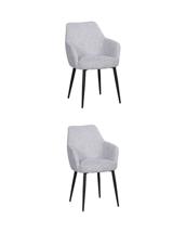 Комплект Stool Group Стул обеденный Katys светло-серый рогожка 2 шт. арт. УТ000042537