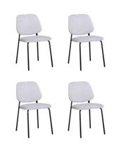 Комплект Stool Group Стул обеденный Patrys светло-серый шенилл 4 шт. арт. УТ000042527