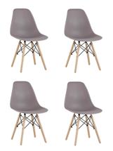 Комплект Stool Group Стул Eames Style DSW темно-серый x4 (разборный каркас) арт. УТ000037612