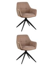 Комплект Stool Group Стул обеденный Alba коричневый спинка иск.кожа 2 шт. арт. УТ000040971