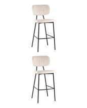 Комплект Stool Group Стул барный Ханна иск.замша молочный 2 шт. арт. УТ000042689