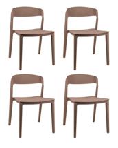 Комплект Stool Group Стул Moris, пластик мокка 4 шт. арт. УТ000043474