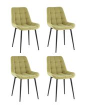 Комплект Stool Group Стул Флекс Original велюр оливковый 4 шт. арт. УТ000042318