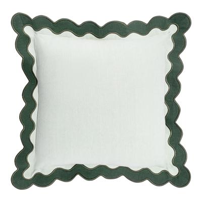 Комплект Tkano Чехол на подушку с контрастным кантом зеленого цвета из коллекции trendy ruffles, 40х40 см арт. TK25-CC0003