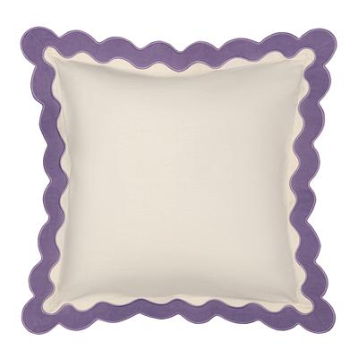 Комплект Tkano Чехол на подушку с контрастным кантом сиреневого цвета из коллекции trendy ruffles, 40х40 см арт. TK25-CC0001