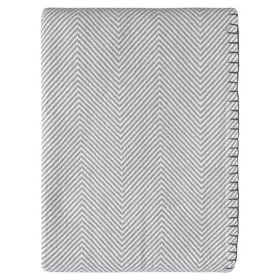 Комплект Tkano Плед из шерсти мериноса серого цвета из коллекции essential, 130х180 см арт. TK23-TH0002