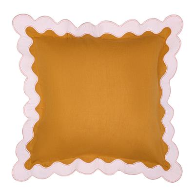 Комплект Tkano Чехол на подушку с контрастным кантом розового цвета из коллекции trendy ruffles, 40х40 см арт. TK25-CC0002