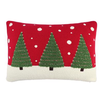 Комплект Tkano Подушка вязаная с новогодним рисунком festive wood из коллекции new year essential, 40x60 см арт. TK25-CU0020