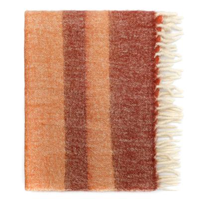 Комплект Tkano Плед мохеровый over horizon терракотового цвета из коллекции trendy ruffles, 130х180 см арт. TK25-TH0009