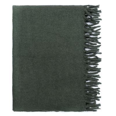 Комплект Tkano Плед мохеровый хвойно-зеленого цвета из коллекции essential, 130х180 см арт. TK25-TH0011