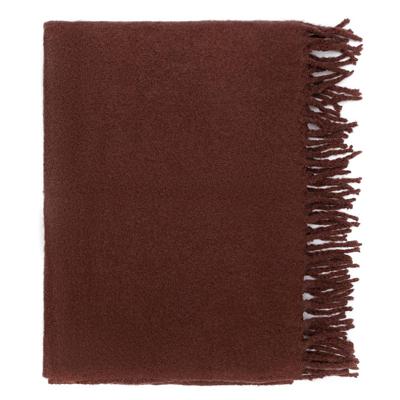 Комплект Tkano Плед мохеровый шоколадного цвета из коллекции essential, 130х180 см арт. TK25-TH0012