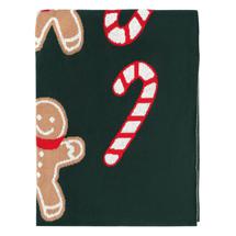 Комплект Tkano Плед из хлопка с новогодним рисунком gingerman из коллекции new year essential, 130x180 см арт. TK25-TH0002