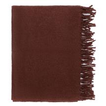 Комплект Tkano Плед мохеровый шоколадного цвета из коллекции essential, 130х180 см арт. TK25-TH0012