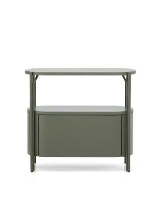 Комплект мебели для ванной La Forma (ех Julia Grup) Тумба для ванной Arely из стали и зеленого лака арт. 422323