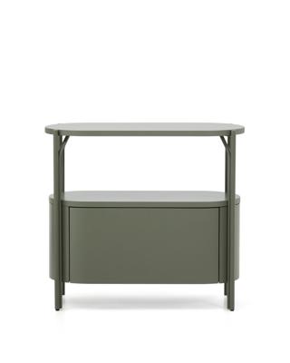 Комплект мебели для ванной La Forma (ех Julia Grup) Тумба для ванной Arely из стали и зеленого лака арт. 422323