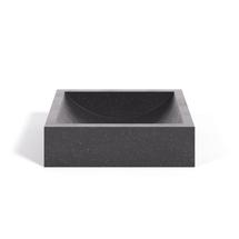 Комплект мебели для ванной La Forma (ех Julia Grup) Умывальник Pure из терраццо темного цвета арт. 110624