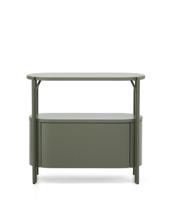 Комплект мебели для ванной La Forma (ех Julia Grup) Тумба для ванной Arely из стали и зеленого лака арт. 422323