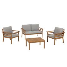 Композиция La Forma (ех Julia Grup) Садовый комплект Vilma из дивана, 2 стульев и журнального столика арт. 115548