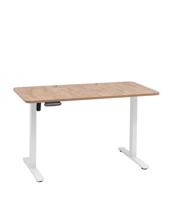Компьютерный стол Stool Group Стол с регулировкой высоты, 1 мотор, память 3 уровня высоты,белый, 120*60 см, светлое дерево арт. УТ000042257