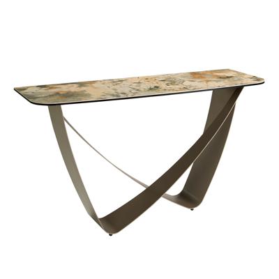 Консоль Angel Cerda Консоль из мраморной керамики серо-коричневого цвета металлик 3269 арт. 254562