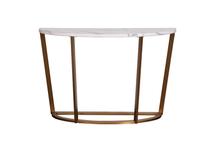 Консоль Garda Decor 33FS-CST20C05-BBS Консоль иск.мрам.Pearl White/мат.зол.120*40*80 арт. 33FS-CST20C05-BBS