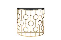 Консоль Garda Decor GY-CST8040GOLD Консоль стекло черн/золото 78*40*77см арт. GY-CST8040GOLD