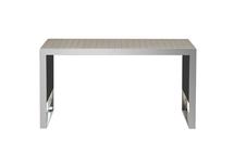 Консоль Garda Decor 58DB-CST19323B Консоль кремовая экокожа/темный хром 20*40*64см арт. 58DB-CST19323B